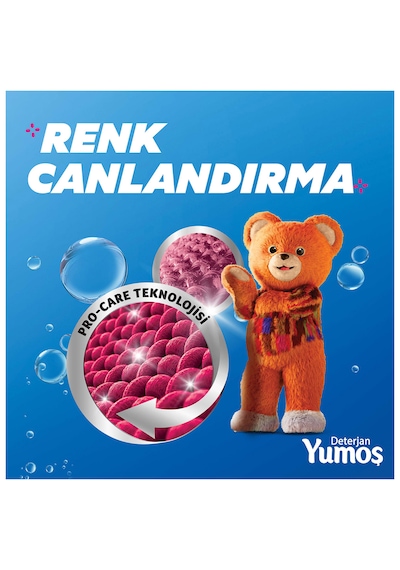 Yumoş Sıvı Bakım Deterjanı Renkliler 6'lı Dev Fırsat Paketi - 6 X 1690 Ml - Toplam 168 Yıkama 1690 ML