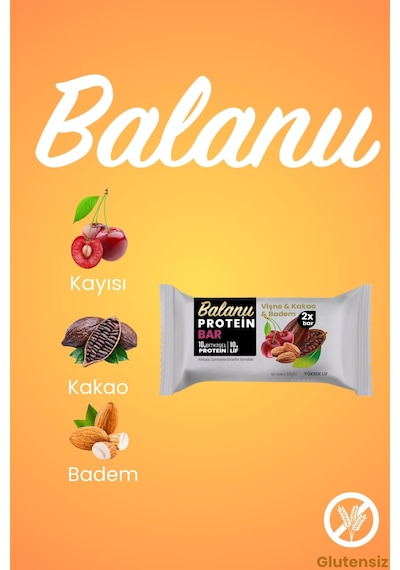 Vişneli & Kakaolu Hurmalı Protein Bar 55gr 2xbar X3 Adet