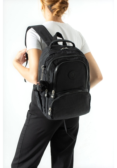 Ultra Hafif Çok Cepli Orta Boy Sırt Çantası Siyah Model: 571-4h