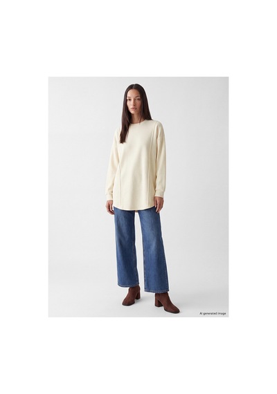 LC Waikiki Alıta Cıty Farkıyla Bej 3 İplik Düz Loose & Bol Kadın Sweatshirt Tunik Bej - 924123210 Bej LC Waikiki Alıta Cıty Farkıyla Bej 3 İplik Düz Loose & Bol Kadın Sweatshirt Tunik Bej - 924123210 Bej