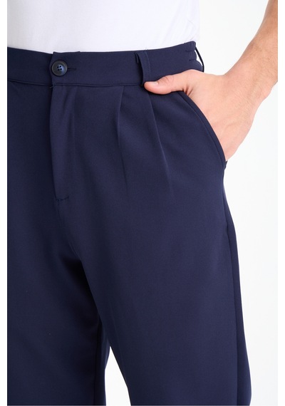Gugus Erkek Baggy İthal Kumaş Pantolon Lacivert