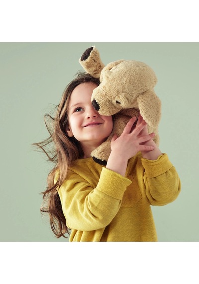 Ikea Gosıg Peluş Oyuncak 40 Cm Koyu Bej - Siyah