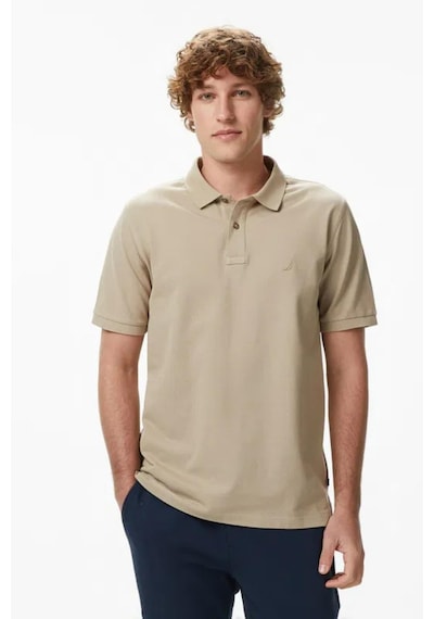 Nautica Erkek Bej Regular Fit Polo Yaka T-shirt-14594