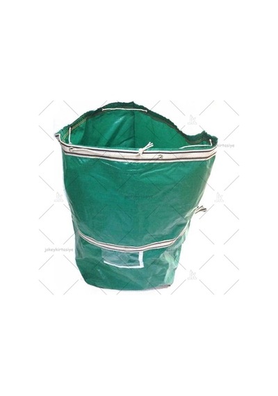 İş-ev Branda Taşıma Çuvalı 50x40+100cm Kapaklı, Ipli Ve Cepli 170gr.tekstil Çuvalı YEŞİL