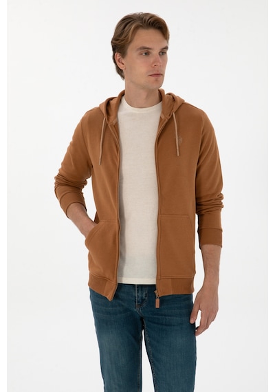 U.S. Polo Assn. Erkek Camel Örme Hırka 50313748-VR233