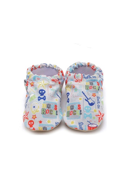 Boys Rock Kaydırmaz Taban Bebek Yazlık Patik Mavi , Ev Botu Terliği Kreş Ayakkabısı Panduf F-824 Mavi