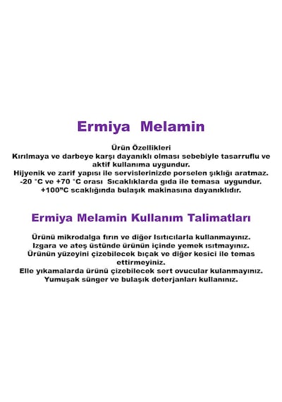 Ermiya 12 Ad Çerezlik Sosluk Meze Tabağı Melamin