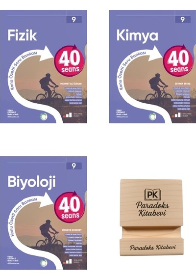 Okyanus 9. Sınıf 40 Seans Fizik Kimya Ve Biyoloji Konu Özetli Soru Bankası 3lü Set + Telefon Standı