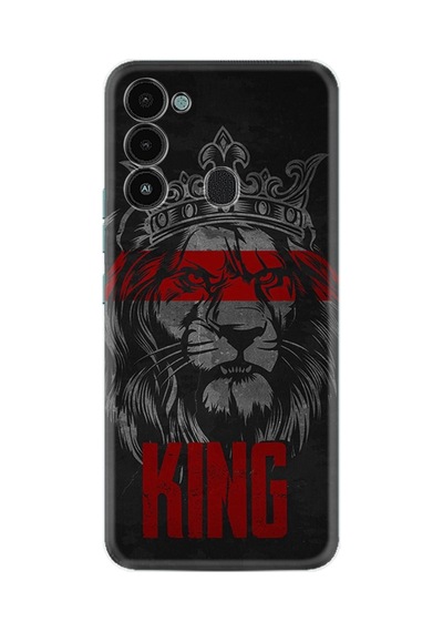 Tecno Spark 8c Kılıf Uyumlu Resimli Desenli Silikon Platinium Series King 1894
