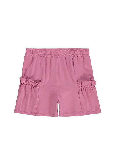Civil Girls Torba Cep Detaylı 6-9 Yaş Şort - Pembe Gülkurusu
