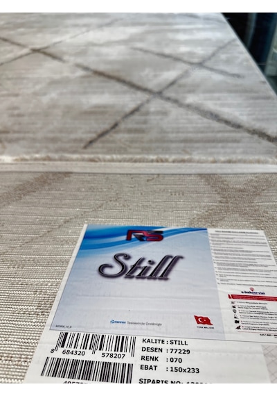 Still Halı Salon, Oturma, Yatak Odası Halısı 150x233 Desen Kodu 77229-070 Bej