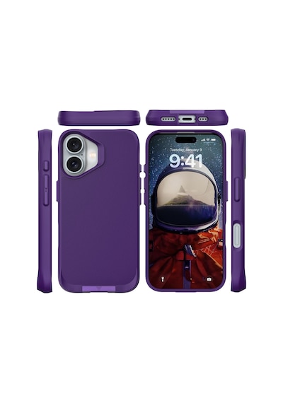 Bix Apple Uyumlu iPhone 16 Plus Vortex Magsafe Kılıf Stand Özellikli 3x Korumalı Mikro Fiber İç Yüzey Koyu Mor Mor Bix Apple Uyumlu iPhone 16 Plus Vortex Magsafe Kılıf Stand Özellikli 3x Korumalı Mikro Fiber İç Yüzey Koyu Mor Mor