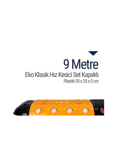 Eko Klasik Hız Kesici Set Kapaklı Plastik. Yol Kasisi 9 M N11.59