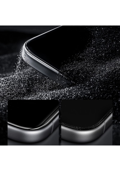 İphone 16 Pro Max Uyumlu Benks Omniwarrior Privacy Cam Ekran Koruyucu Uygulama Aparatlı Siyah