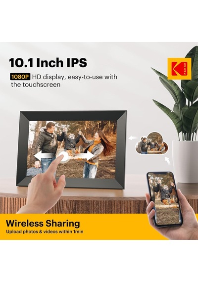 Tr Dijital Resim Çerçevesi, Wi-fi 10,1 İnç, Hd Ips Dokunmatik Ekran, Elektronik Resim Çerçevesi, 32 Gb Bellek, Otom Diğer