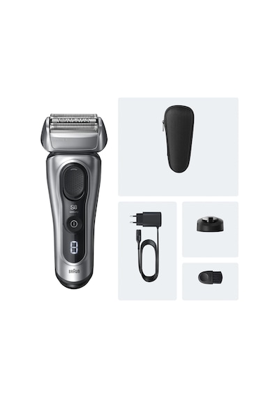 Braun Series 8 Elektrikli Tıraş Makinesi, Islak Ve Kuru, Şarj Standı, 8617s 1 Saat