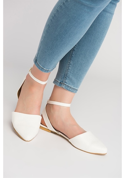 Fox Shoes Beyaz Kadın Babet D726226209 Beyaz