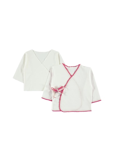 Civil Baby A Renkli Dantelli Unisex İç Dış Zıbın Takımı - Pembe