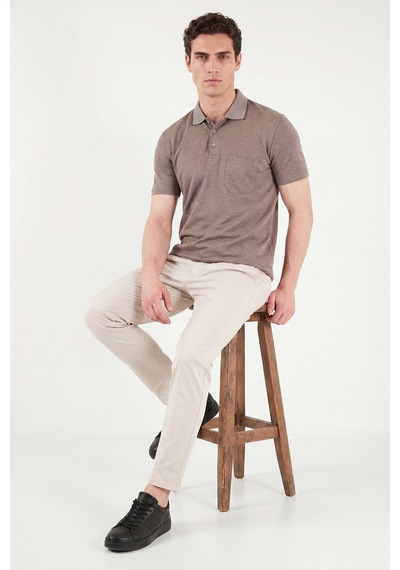 Buratti Pamuklu Regular Fit Göğüs Cepli Düğmeli Polo T Shirt Erkek Polo T Shirt 4565001 Kahve Buratti Pamuklu Regular Fit Göğüs Cepli Düğmeli Polo T Shirt Erkek Polo T Shirt 4565001 Kahve
