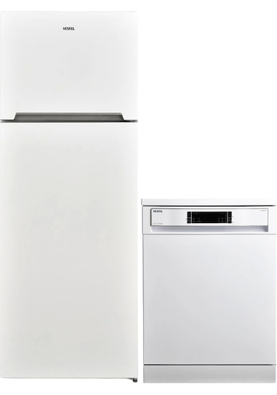 Vestel NF52111 Buzdolabı + BM 4212 Bulaşık 2'li Beyaz Eşya Seti