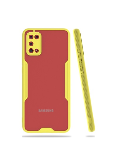 Samsung Uyumlu Galaxy A02S (A025) Kilif Platin Matte Silikon Arka Kapak 486101606