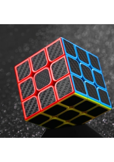 Vip Kalite Fiber Karbon 3x3 Zeka Küpü 3x3 Sabır Küpü 3x3 Fiber Carbon Rubiks Cube Akıl Oyunları