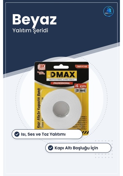 Kapı Altı Sızdırmazlık Bantı Beyaz Isı Ses Ve Toz Önleyici Yalıtı 3 M