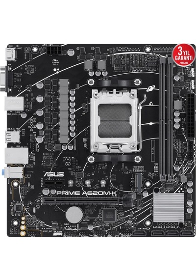 Asus Prıme A620m-k 6400mhz Oc Ddr5 Soket Am5 M.2 Hdmı Vga Matx Anakart