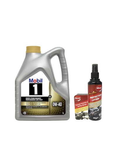 Mobil 1 FS 0W-40 Tam Sentetik Motor Yağı 4 L + Gojo Temizlik Süngeri + Gojo Torpido Sütü 200 ML