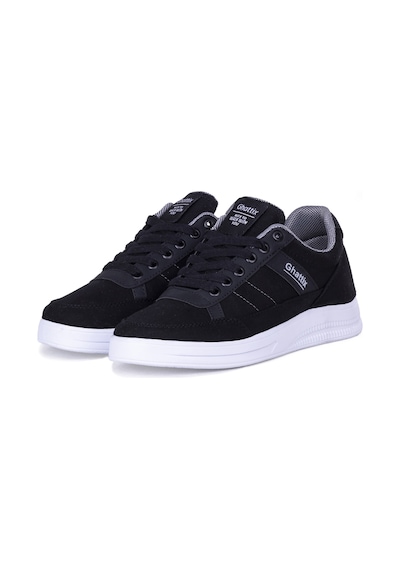 Ghattix Erkek Yazlık Günlük Keten Sneaker Ayakkabı Siyah Siyah Siyah Siyah