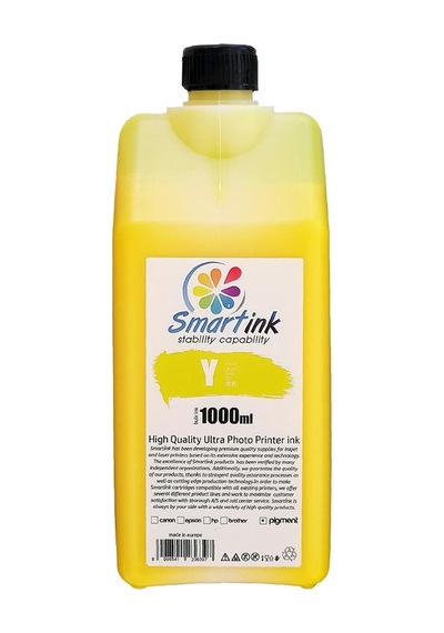 Smartink HP Uyumlu Pigment Mürekkep 1 L Sarı (H971P-H973P-H980