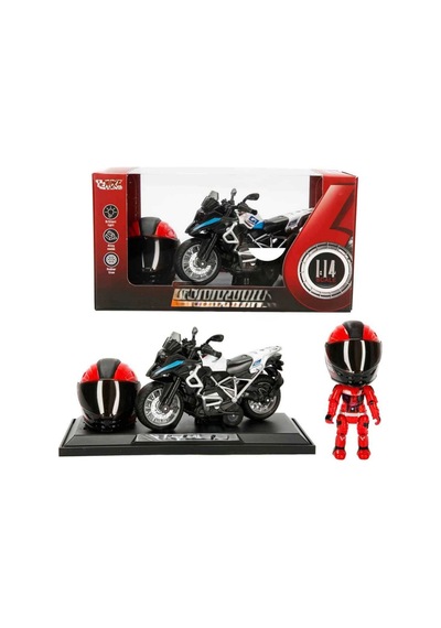 1:14 Sesli Ve Işıklı Çek Bırak Motosiklet Çok Renkli