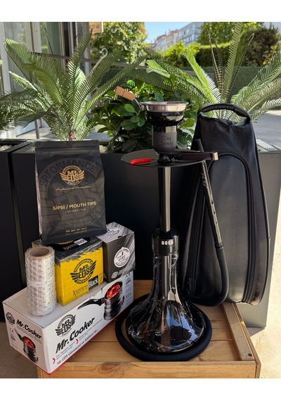 Mr Eds E29 Boss Özel Üretim Mermer Desen Nargile Seti Çantalı