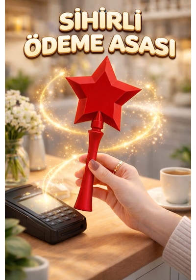 Temassız Ödeme Asası Nfc Kart Tutucu Sihirli Yıldız Asa Sopa Kredi Kartı Otobüs Kartı Aparatı