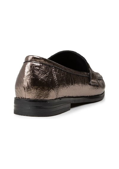 Deery Kadın Platin Toka Detaylı Loafer Ayakkabı - K0040zpltc01