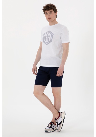 U.S. Polo Assn. Erkek Regular Fit Bisiklet Yaka Beyaz Tişört 50300382-VR013 U.S. Polo Assn. Erkek Regular Fit Bisiklet Yaka Beyaz Tişört 50300382-VR013