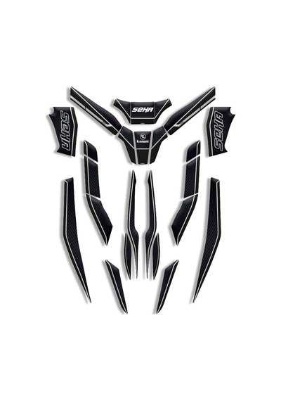 Motosıklet Kaplama Kanuni Seha Uyumlu Tank Pad Full Set 03
