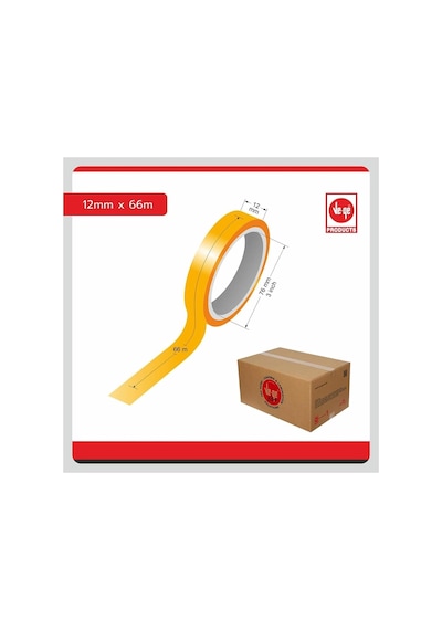 Ve-ge 12x66 Mm Maxi Pack Bant Kesicili 2'li Selefon Bant, Sarı 1