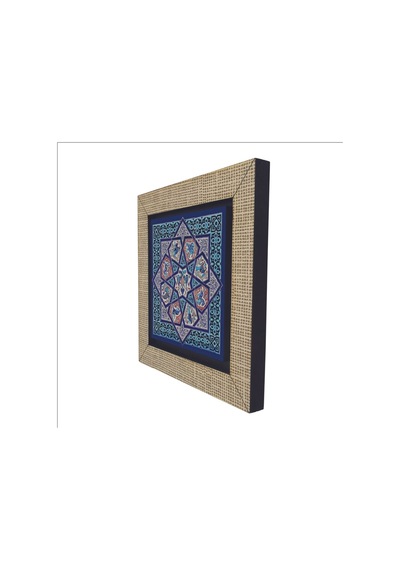 Anadolu Selçuklu Çini Motifi Baskılı Mdf Magnet 7x7 30