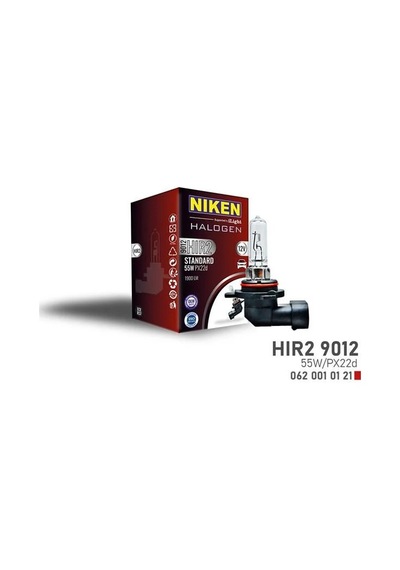 Nıken 9012 Hır2 55w Halojen Ampul Px22d 12v Nıken 0620010121 Oem