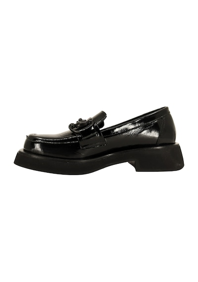 Albini 2610953r Rugan Deri Kadın Loafer Ayakkabı Siyah
