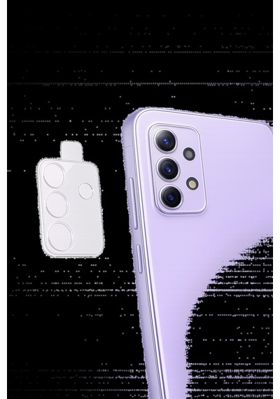 Samsung A72 Uyumlu Arka Kamera Koruyucu+ Full Ekran Koruyucu Seti Şeffaf