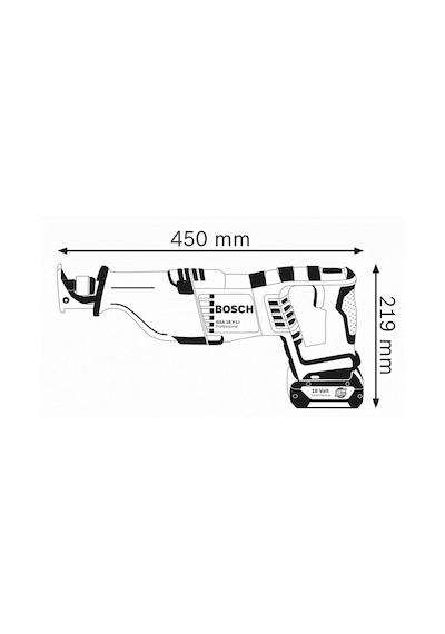 Bosch Professional GSA 18V-LI 4.0Ah Tek Akülü Panter Testere - 0615990L6H