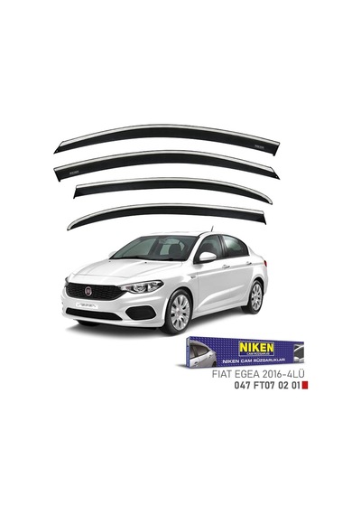Fiat Egea Kromlu Cam Rüzgarlığı Niken 2016+ Sonrası Uyumlu