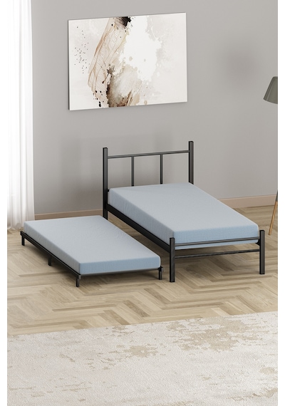 Mobpazar Yavru Metal Karyola 80 x 180 CM Siyah