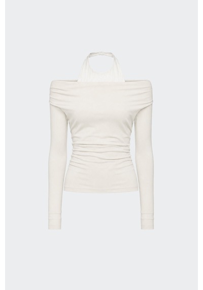 Suud Collection Ekru Emy İkili Bluz