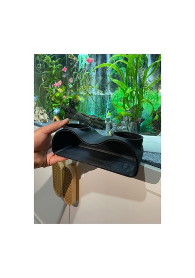 Akvaryum Dekor Balik Mağarası Sığınağı 2 Li 210x90x70 Mm Delik Çapı 70 Mm
