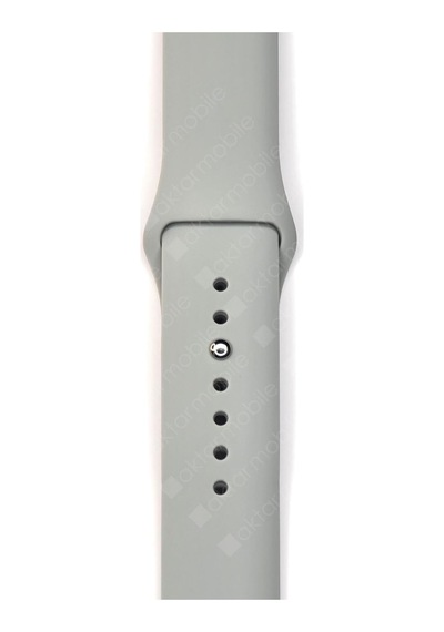 Amazfit Gts 4 Mini İle Uyumlu Silikon Spor Kordon, 20mm, Gri, Krd-11-gts-4m-20mm-gri