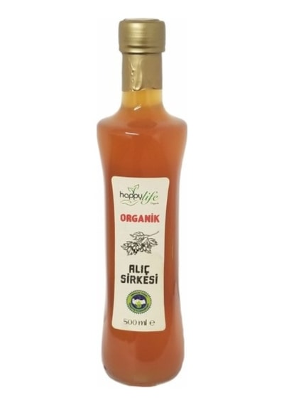 Happy Life Organik Alıç Sirkesi Cam 500 ML