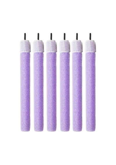 6'lı Klipsli Esnek Bigudi, 2x20 Mm Boyutunda Pratik Kullanım Açık Mavi